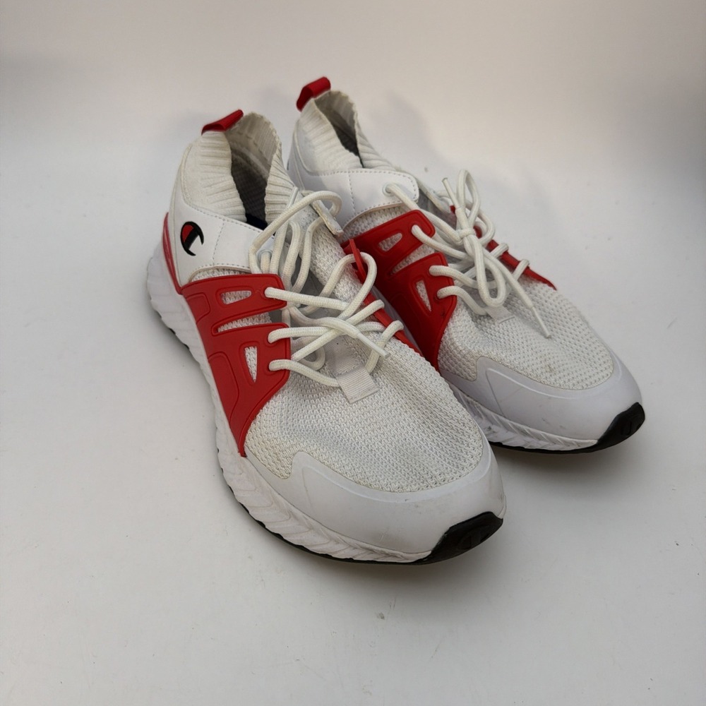 Champion Oja Cage Men - White Red Black - CA100986M - Size 10m Shoes